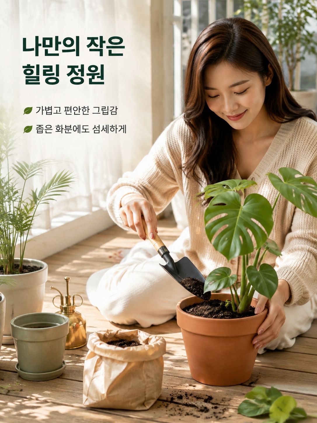 Outdoor gardening hand tool set