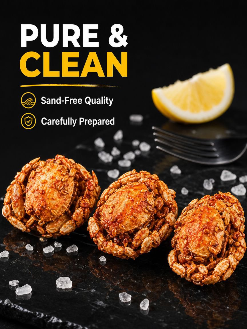 Spicy Crispy Ready-to-Eat Mini Crabs