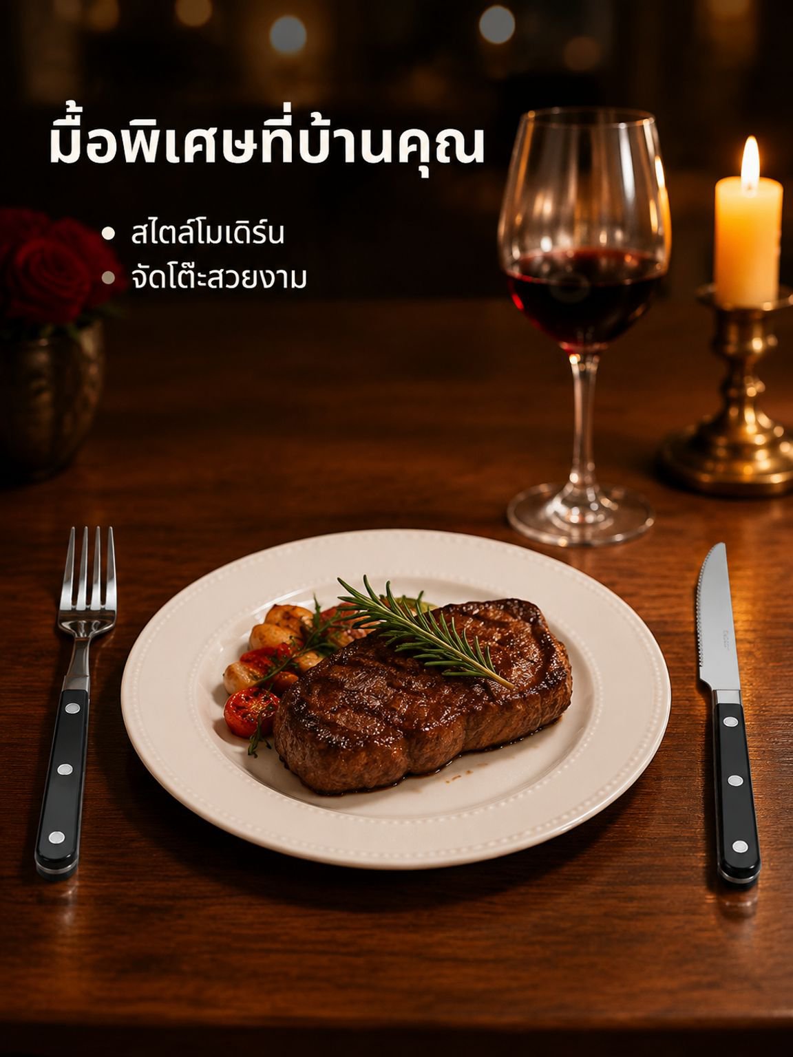 เครื่องใช้บนโต๊ะอาหารแบบตะวันตก