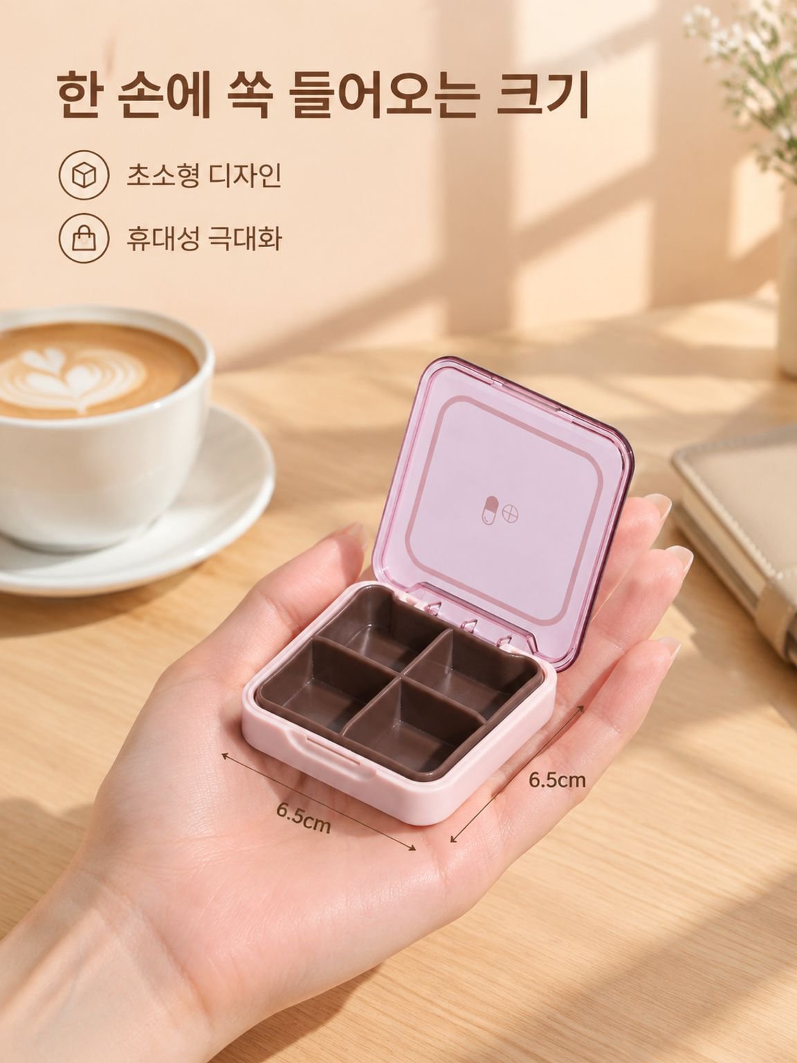 미니 약 케이스 약상자 여행 미니 밀봉 단단히 봉함 변휴식
