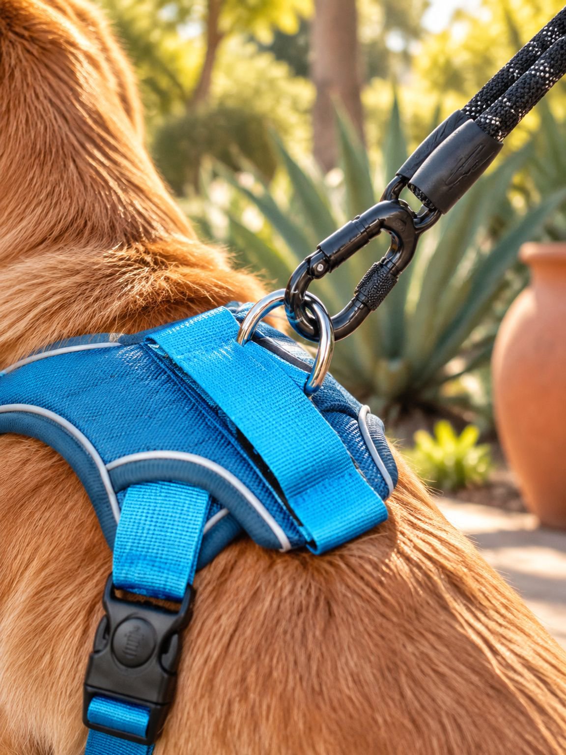 Pechera para perro con diseño ergonómico y correa antitirones