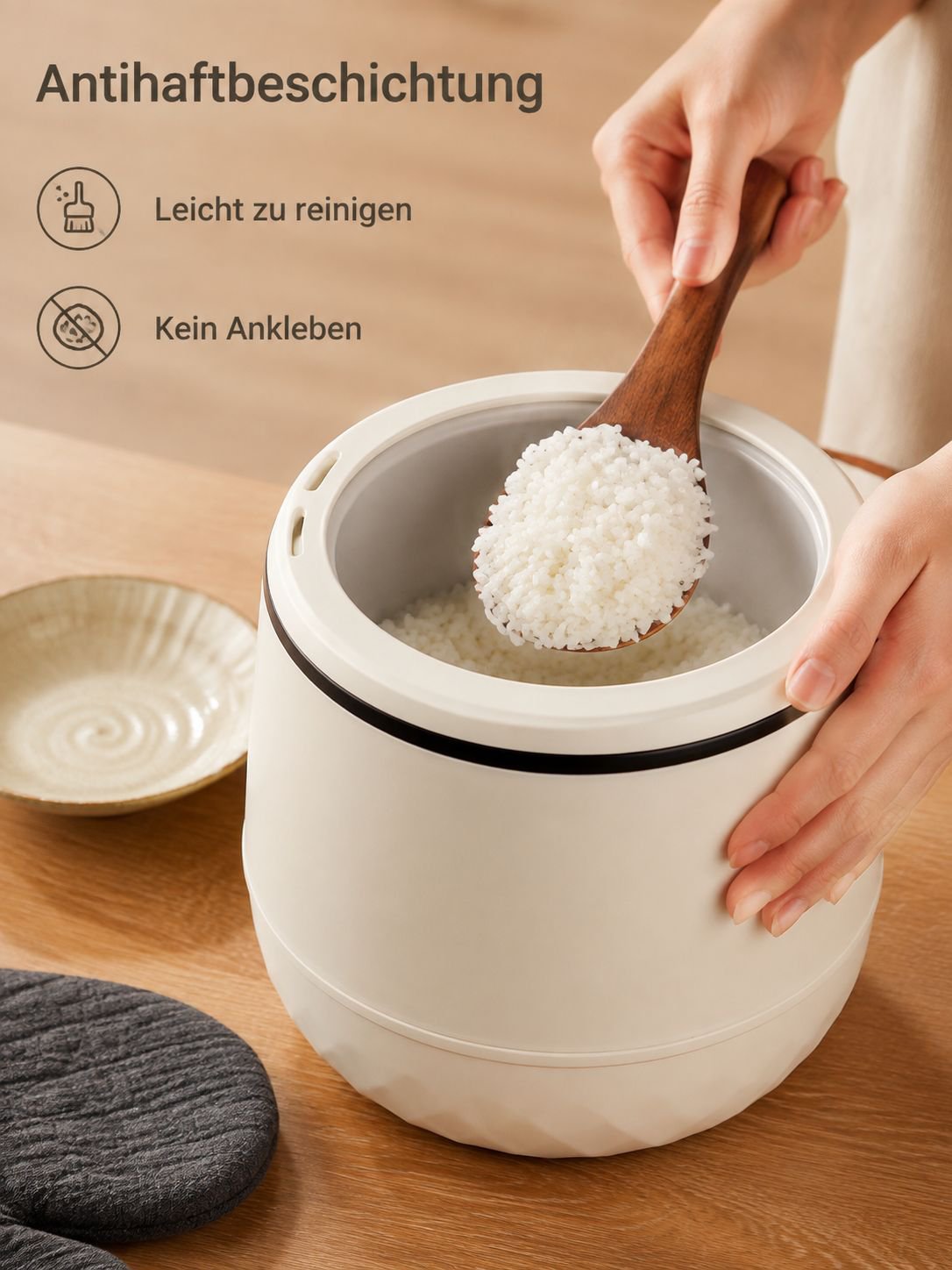 Praktischer Mini-Reiskocher von Aokui für alle Mahlzeiten