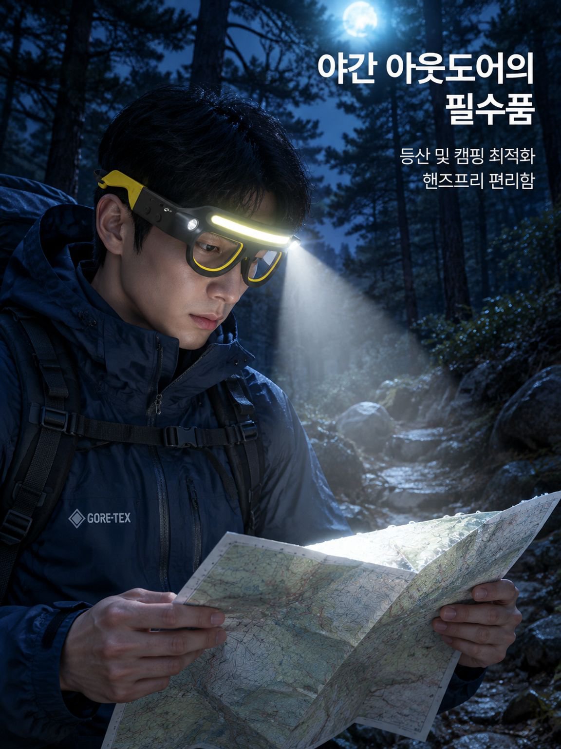 다기능 스마트 아웃도어 헤드램프
