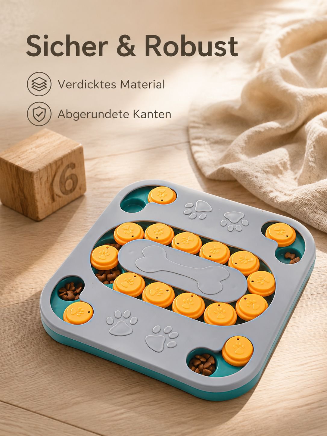Haustier-Lernspielzeug, Slow-Food-Schüssel, Futternapf für Katzen und Hunde, Spielzeugbecken, Hundef