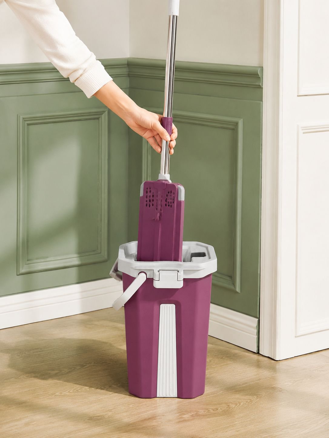 Household cleaning tool for hardwood floor care