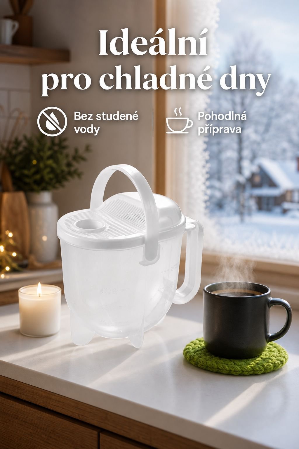 Snadné mytí rýže pomocí oplachovače s odtokem