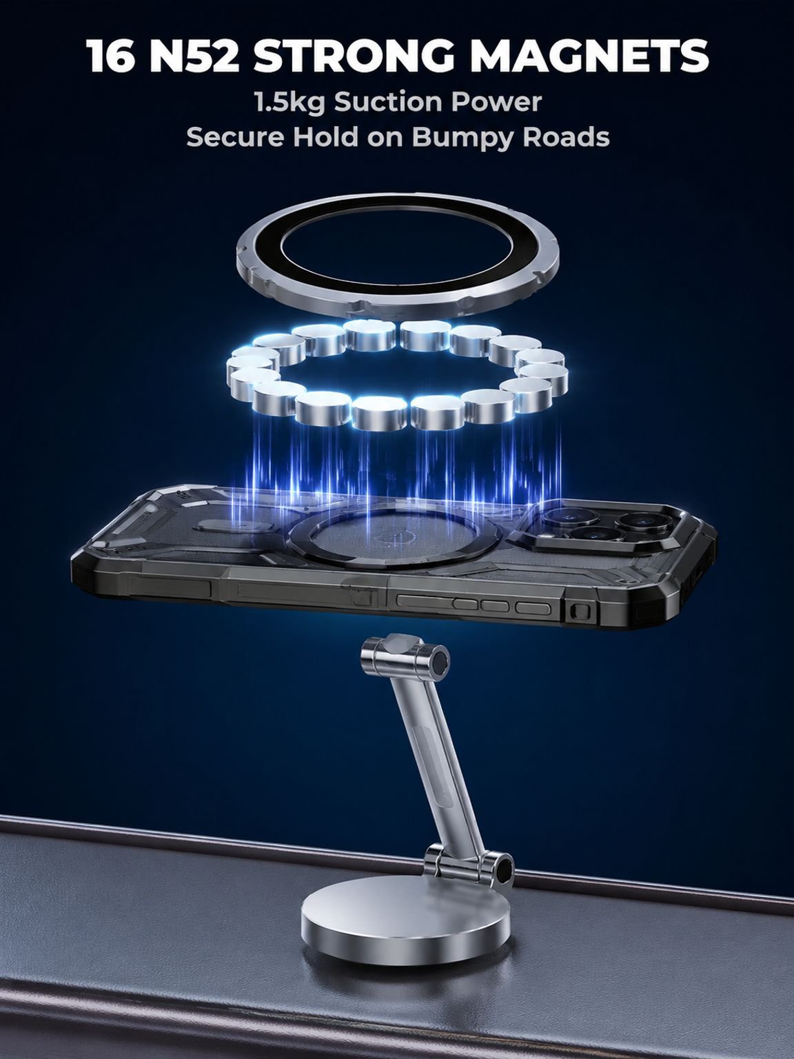 Car Phone Holder Cell Phone Holder 810° Swivel Material Navigation Direct Naked Suction