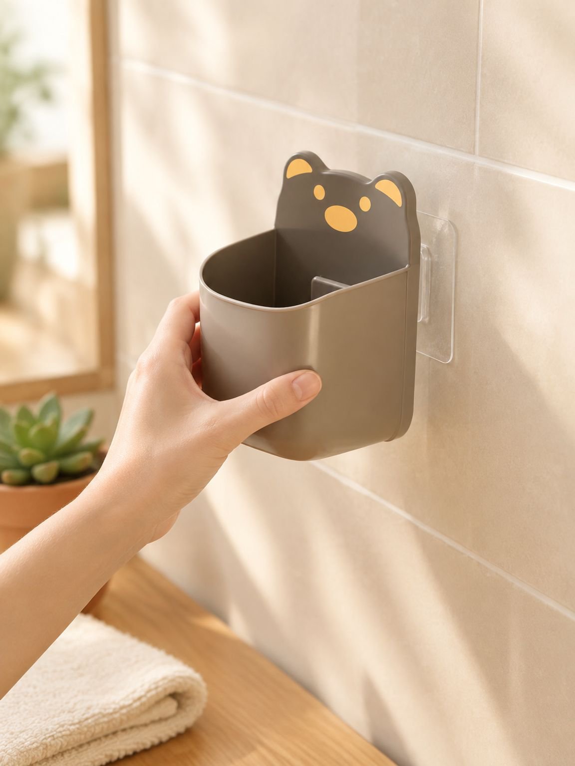 Organizador de pared con forma de oso lindo