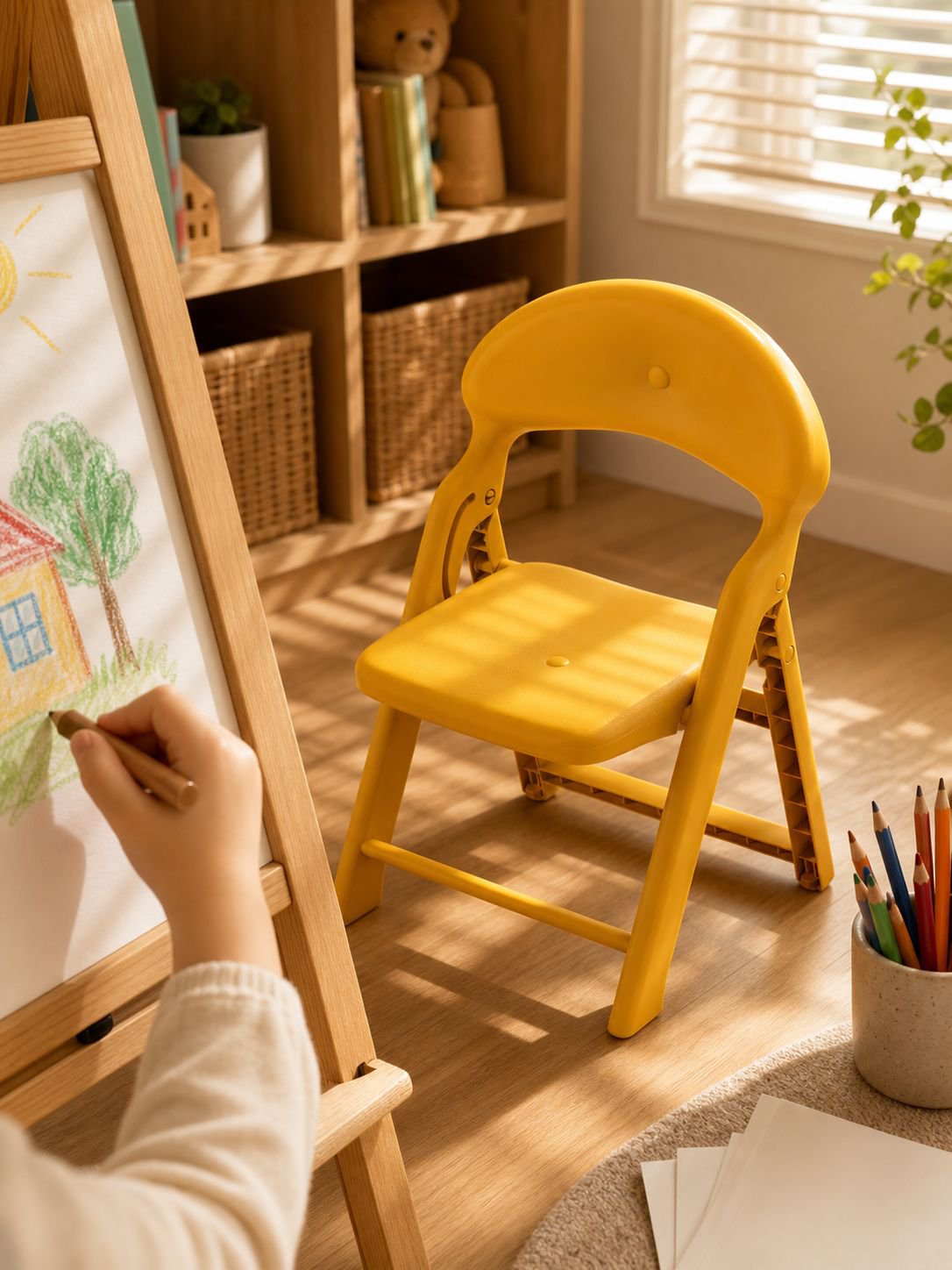 Durable folding chair for children
