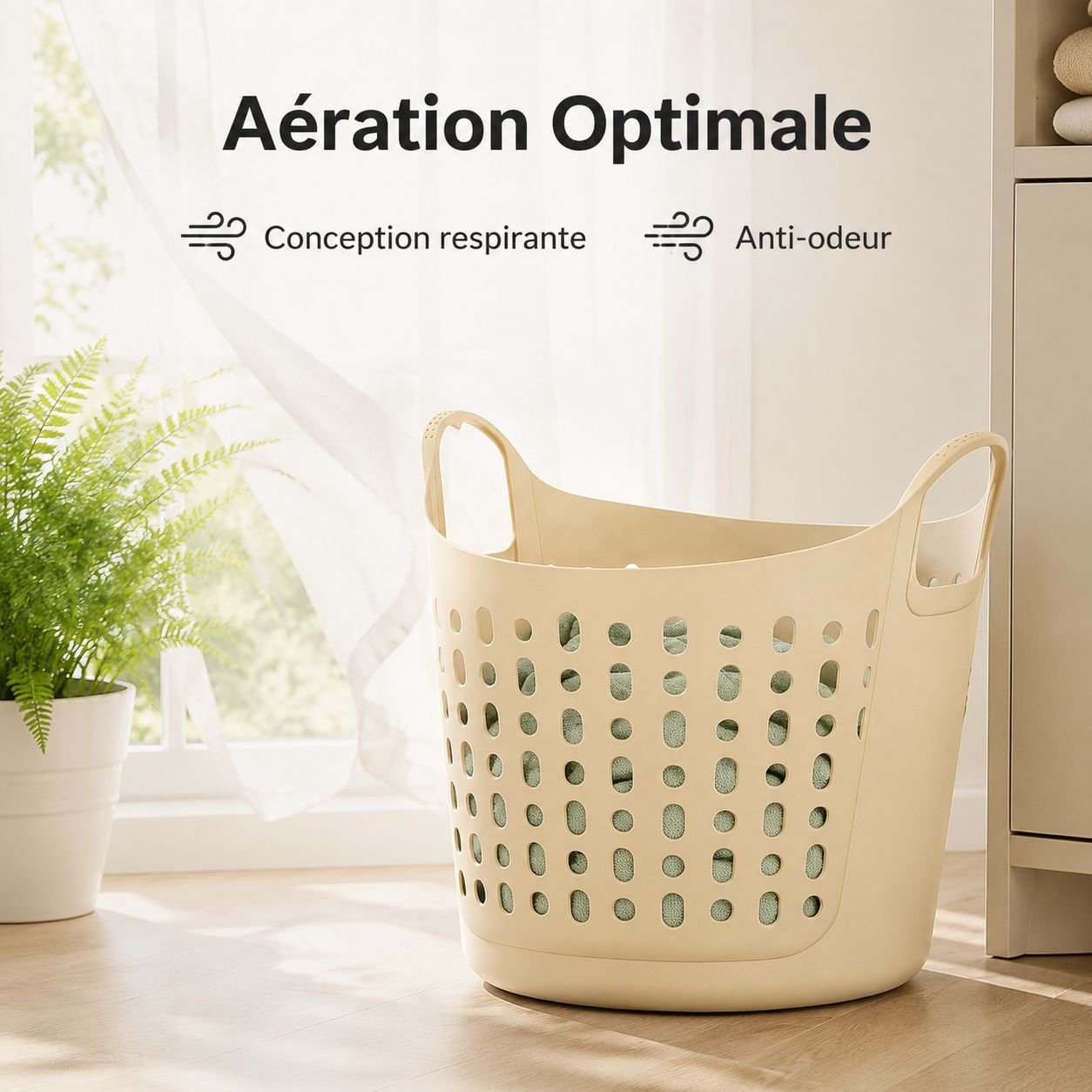 Panier à linge sale grande capacité pour la maison