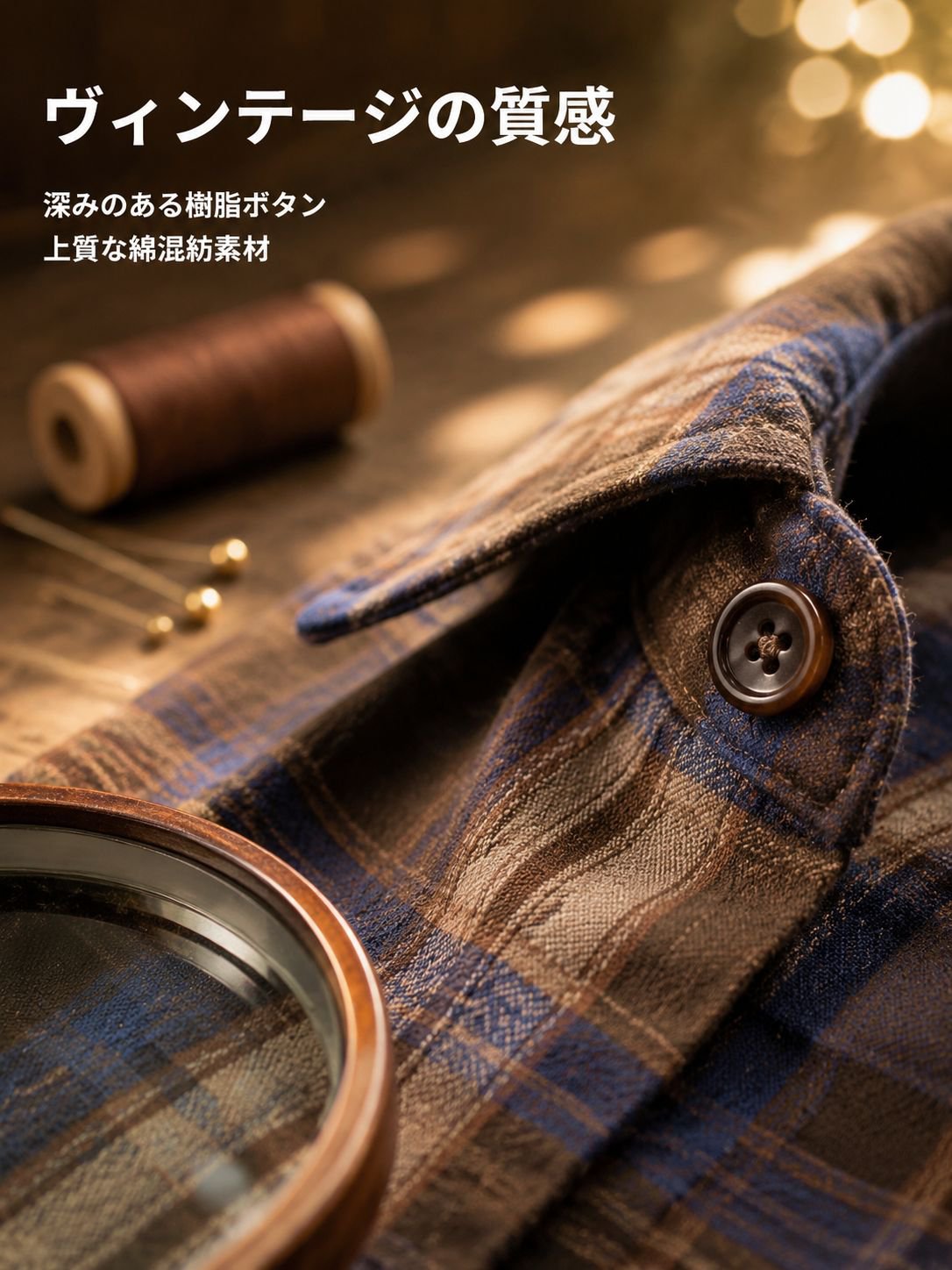 レトロで合わせやすいカジュアルシャツ