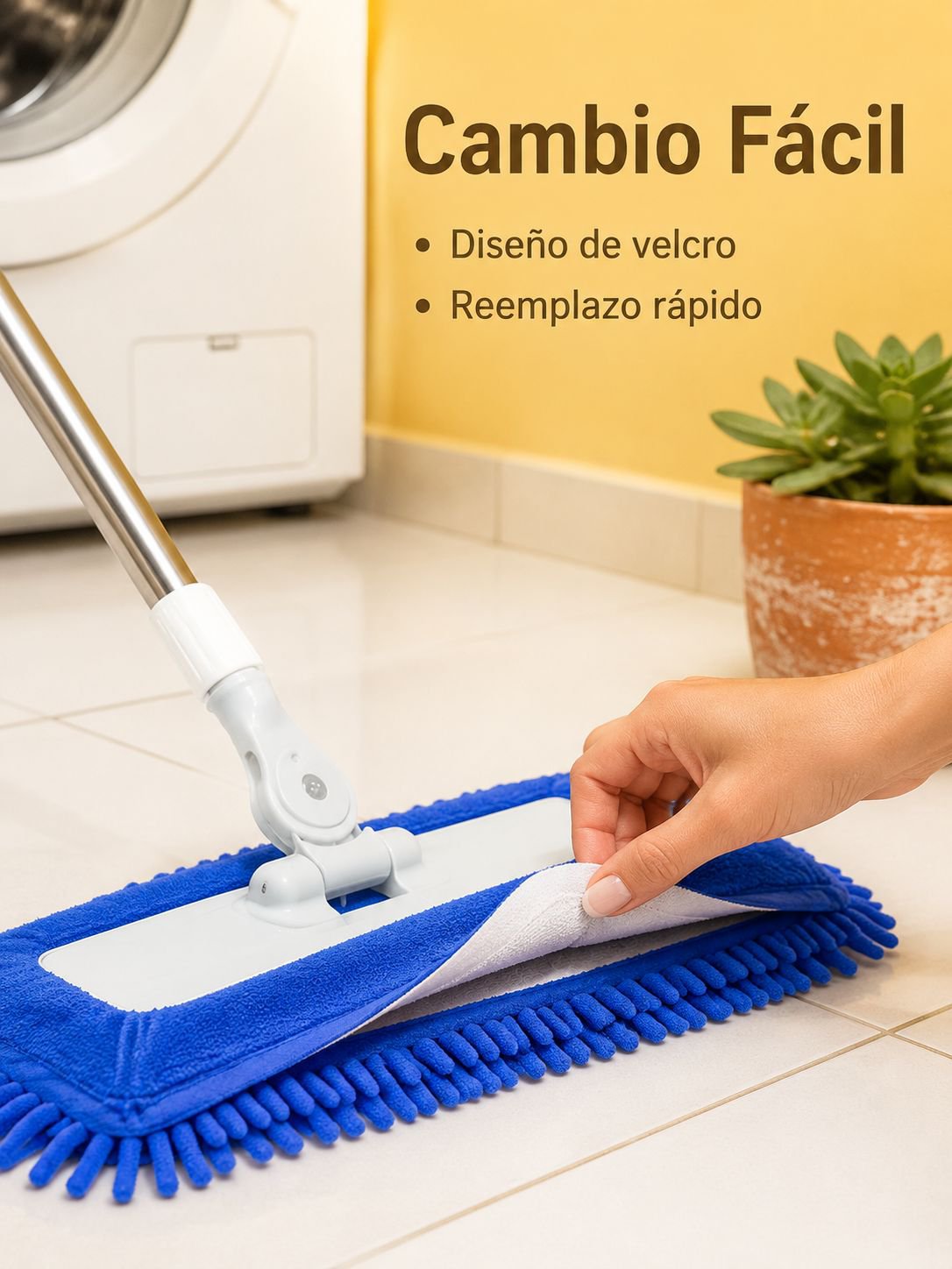 Fregona plana de limpieza