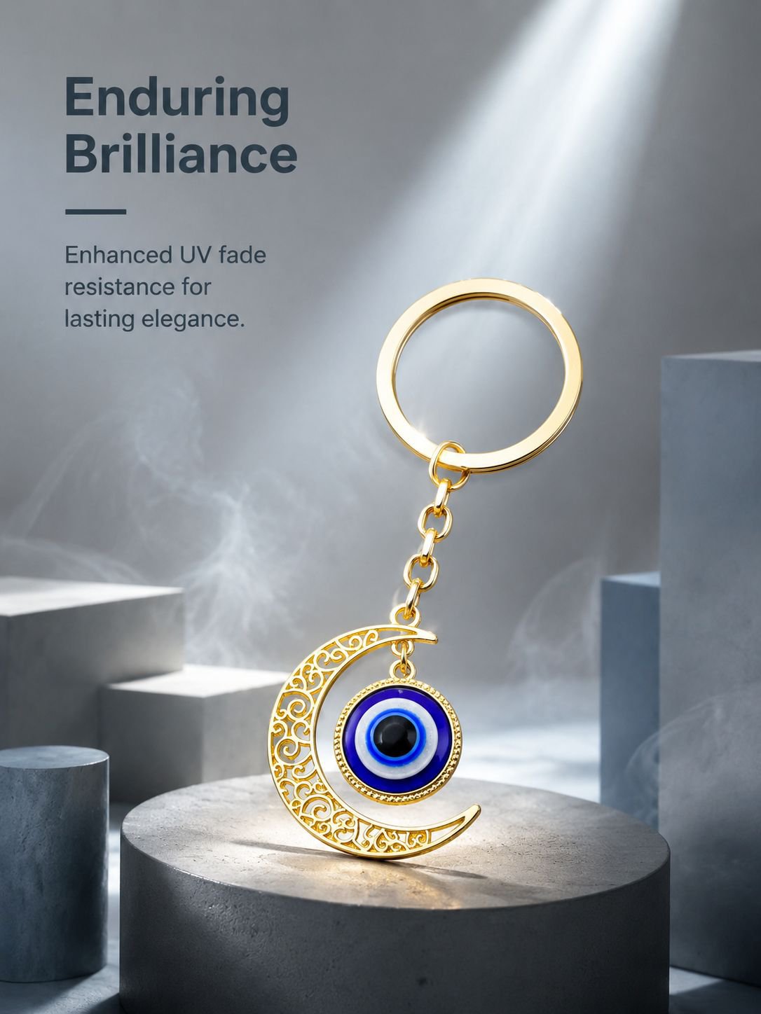 Moon Bodyguard Keychain Swivel Blessing Car Decoration Lucky