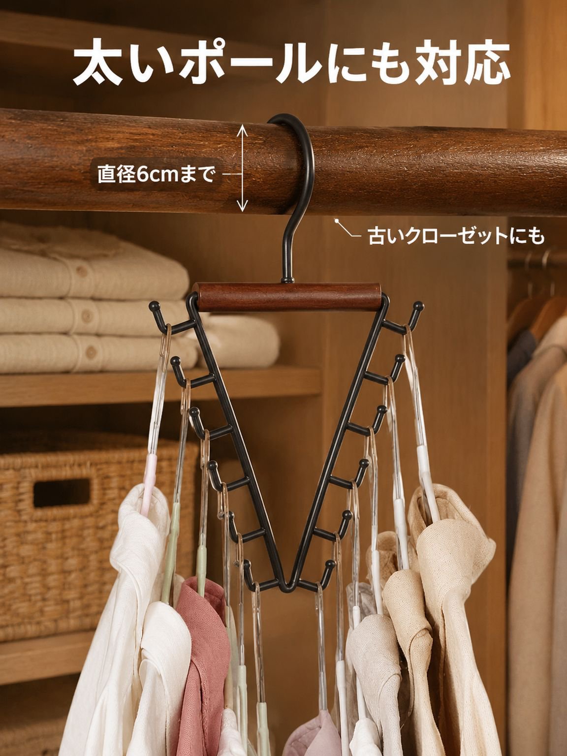 キッチンツールを整頓できる収納フックラック