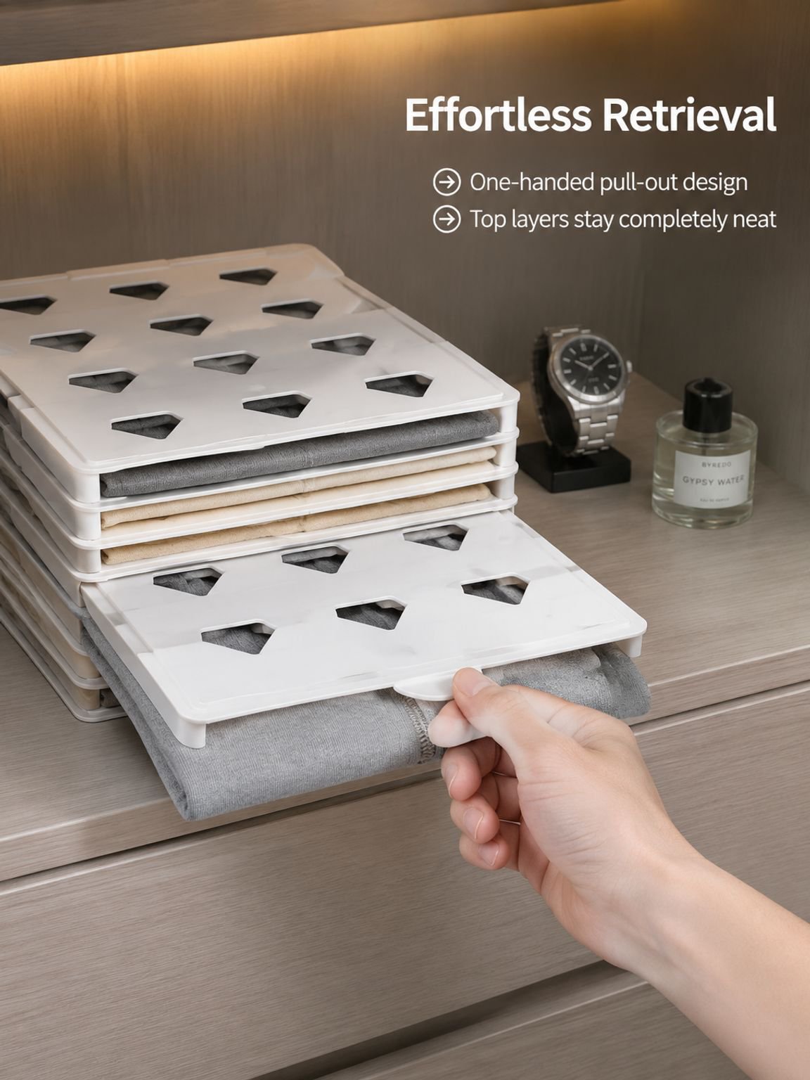 Clothing Folding Storage Board Jeans Sweaters T-shirts Home Wardrobe Organizer Multifunctional Plast
