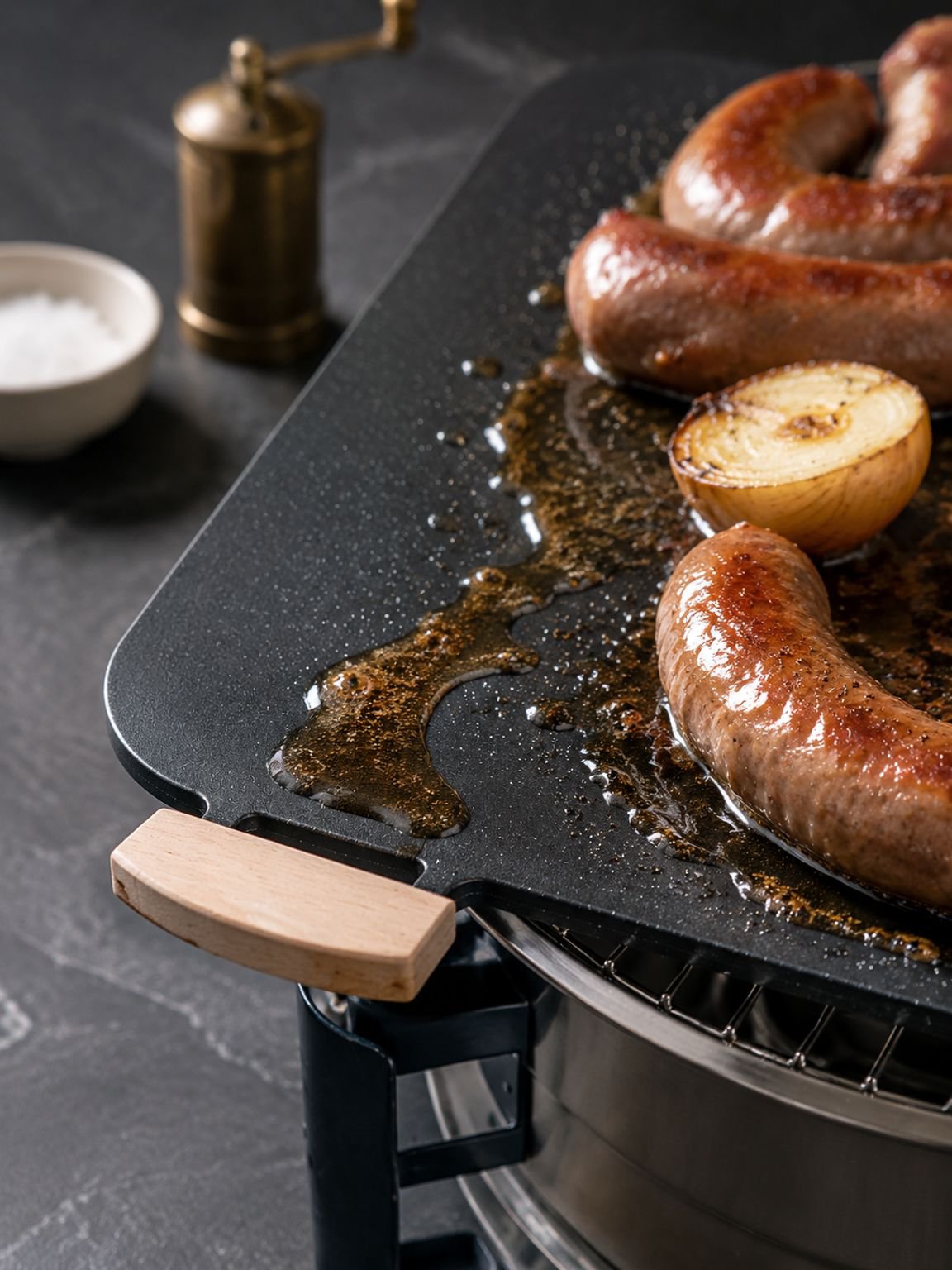 Plaque barbecue portable avec surface antiadhésive facile à nettoyer
