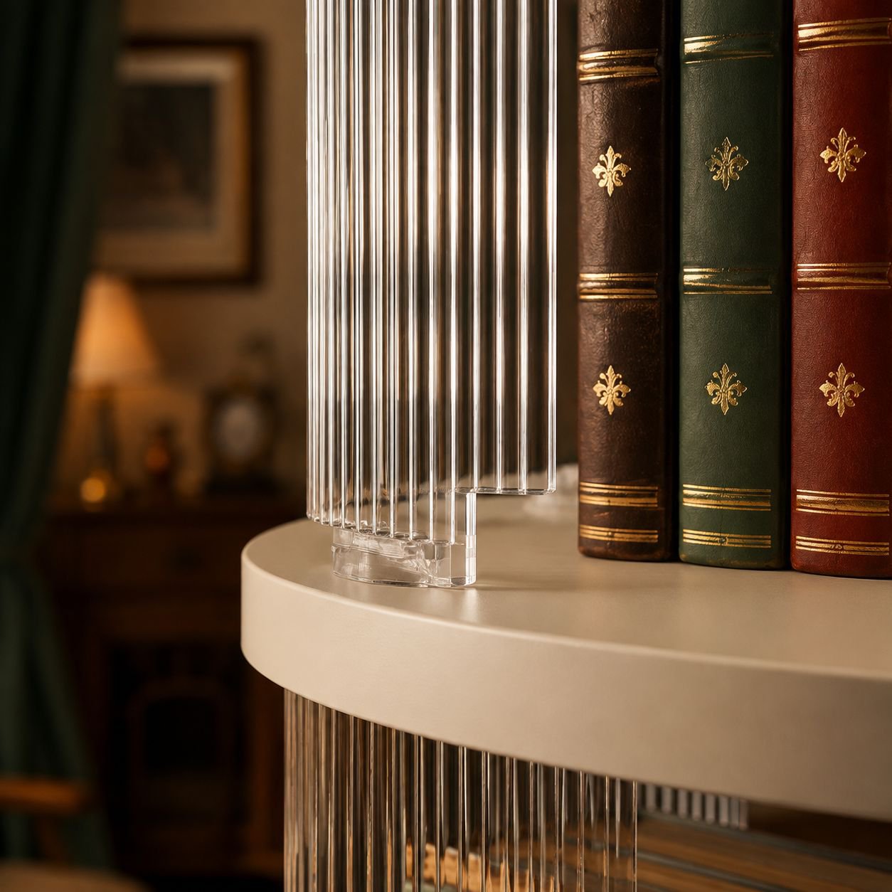 Household rotating multi-layer bookshelf in living room