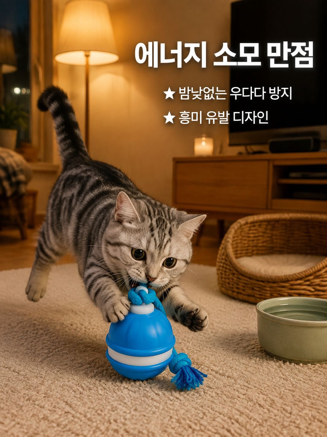 내구성이 뛰어난 고양이 장난감 공