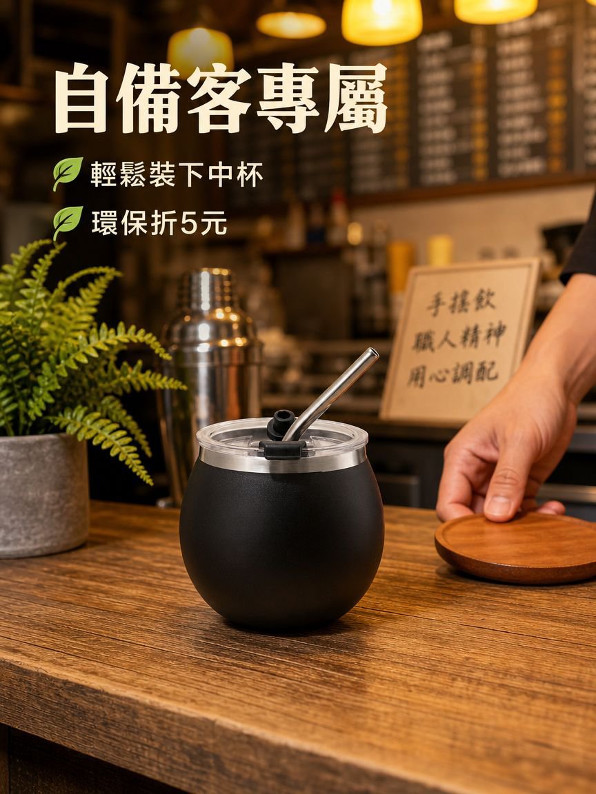 不鏽鋼便攜防摔帶吸管