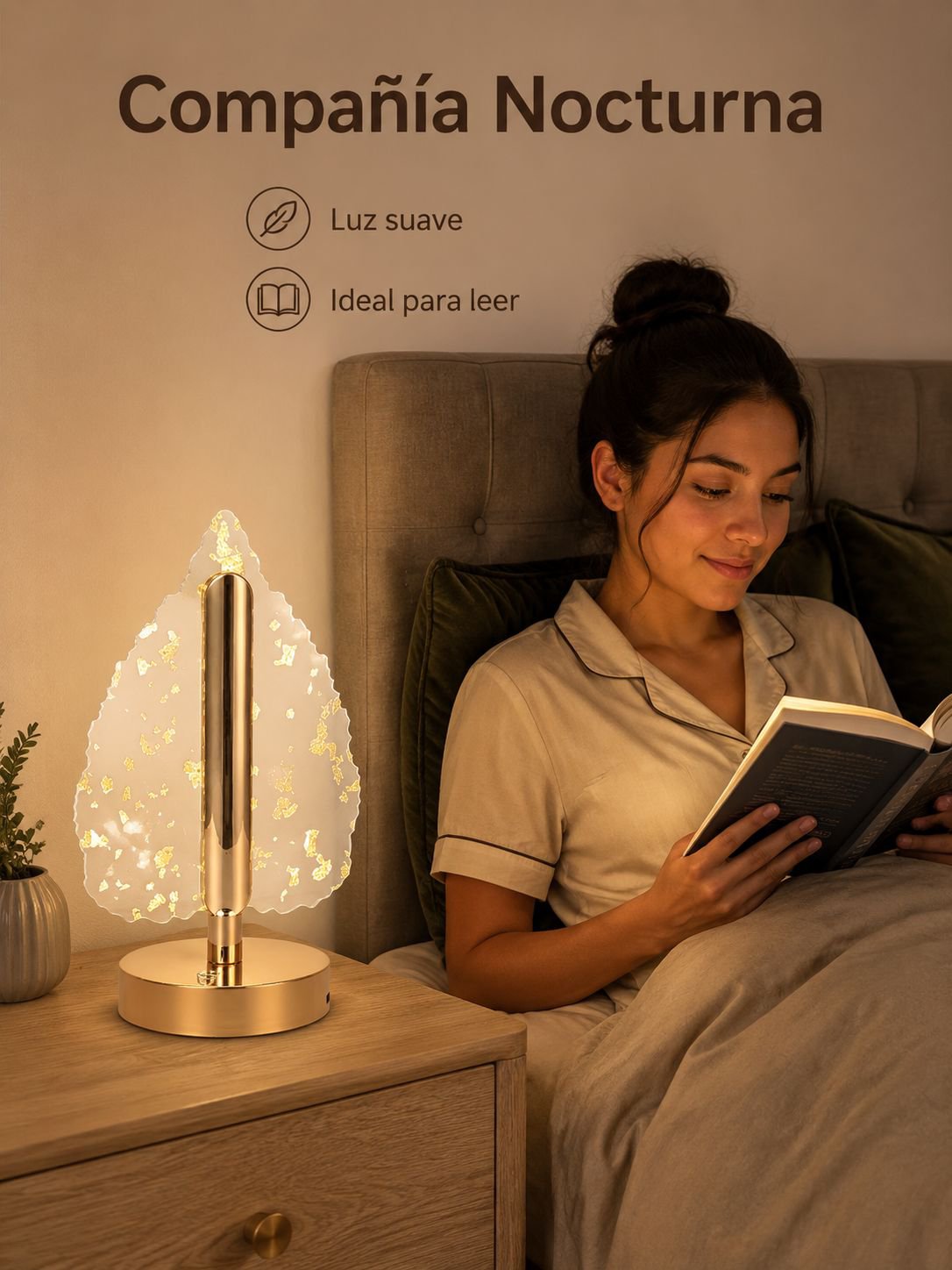 Lámpara de ambiente con diseño de mariposa nórdica para cabecera de cama