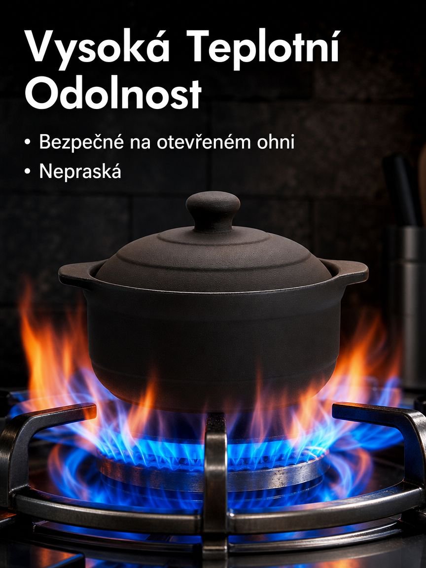 Žáruvzdorný keramický kastrol