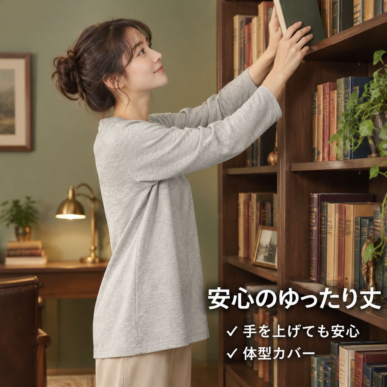 テンセル アセテート リネン 長袖 ニット レディース 初秋 ゆったり 無地 クルーネック 着回し トップス