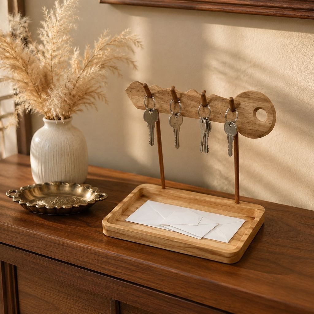 Door Key Storage Ornament Shelf