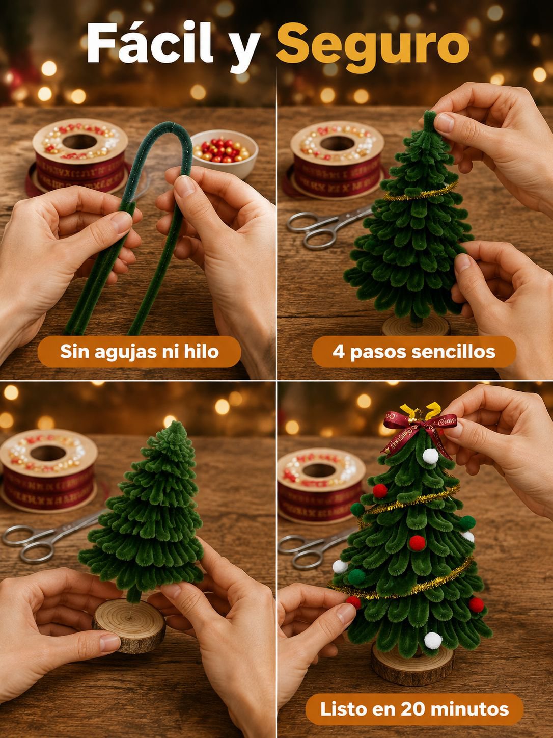 Kit para hacer adornos para el árbol de Navidad