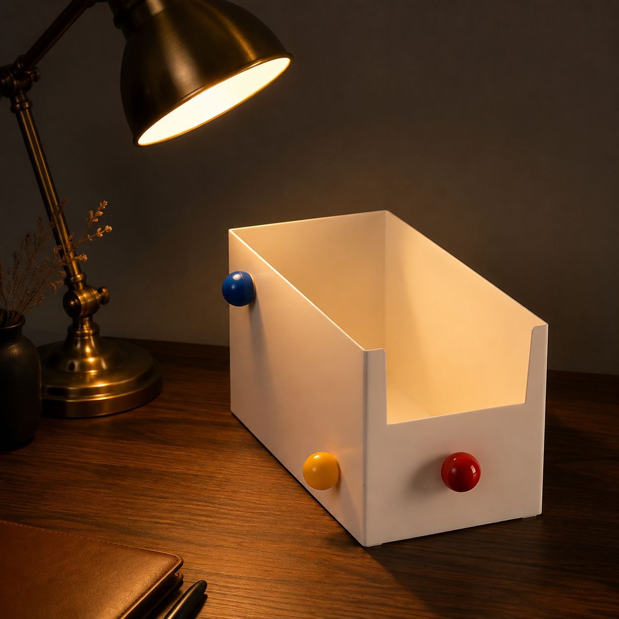 Creative and vibrant desktop organizer for school or office
