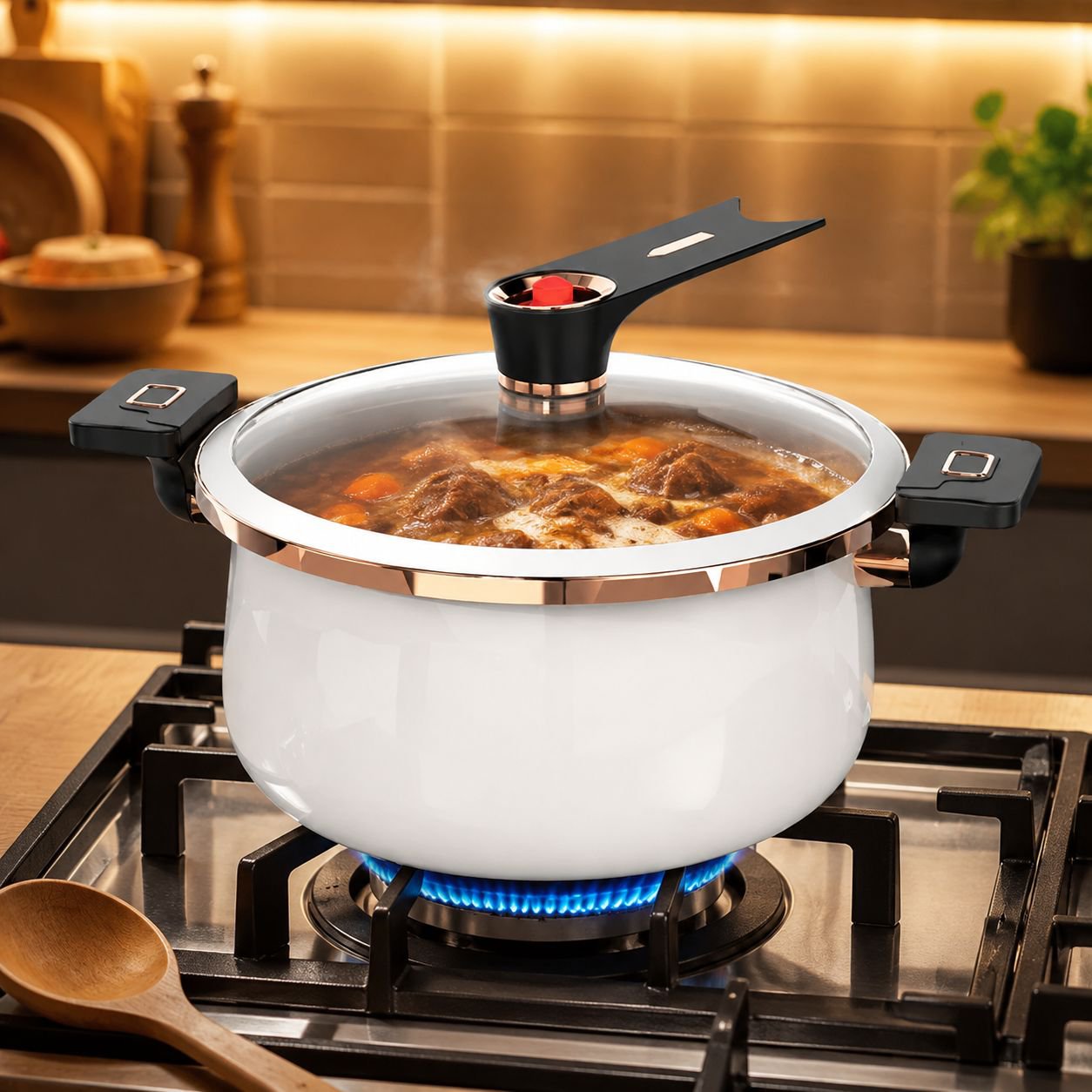 Multi-functional Ceramic Enamel Micro-pressure Pot