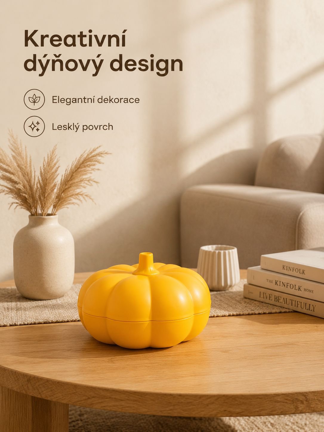 Velký dýňový ovocný talíř