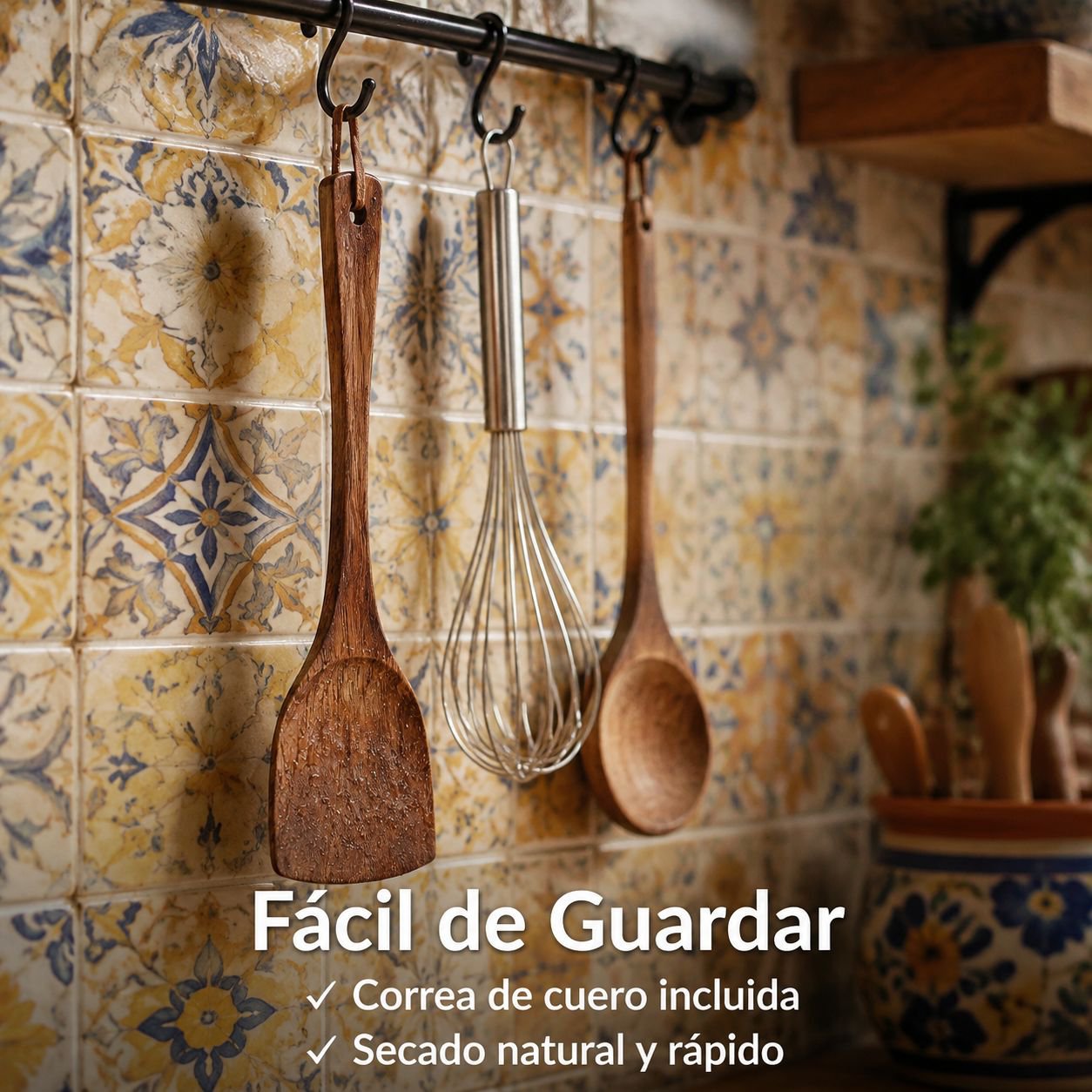 Espátula de madera para cocina