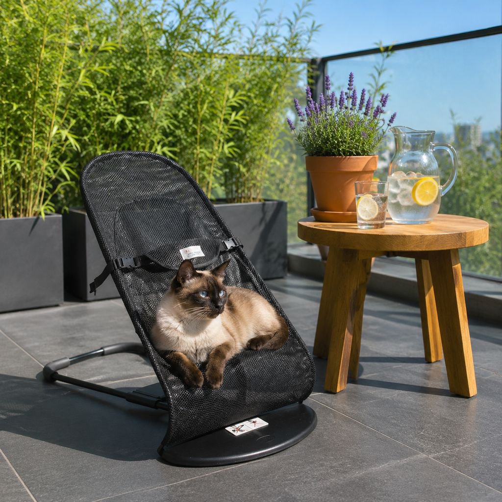 Haustier-Schaukelstuhl, Haustier-Hundekatze-Schaukelstuhl, Haustierbett, faltbar, verstellbar, franz