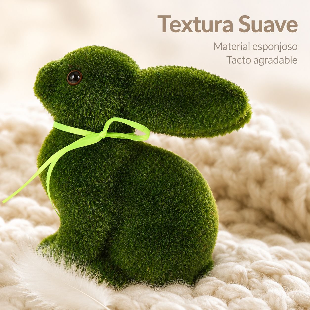 Conejito de felpa decorativo para Pascua