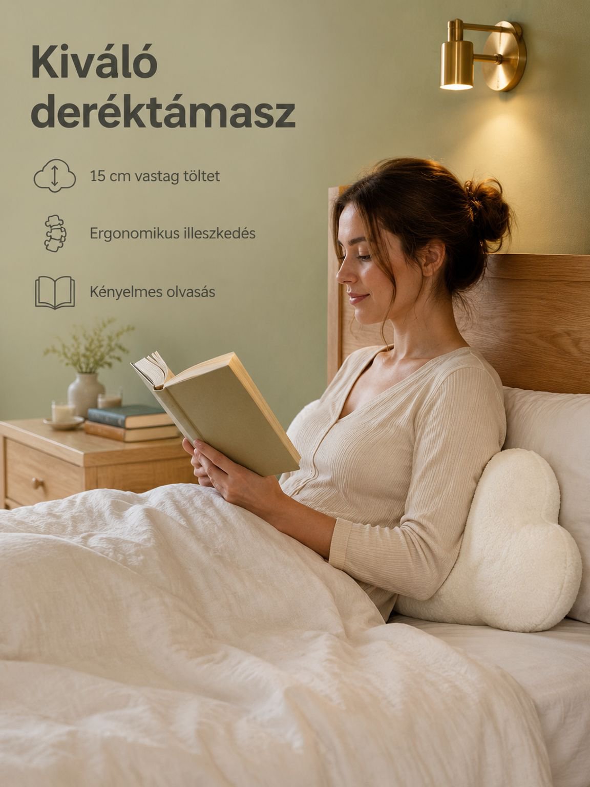 Skandináv stílusú egyszerű felhő díszpárna