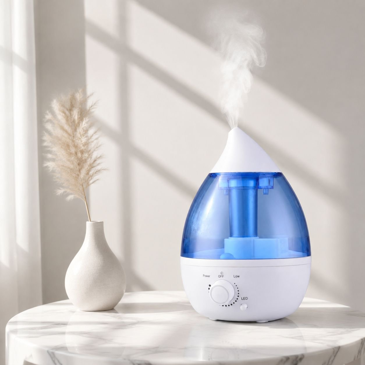 1.3L Ultrasonic Silent Humidifier with Aroma Function, Large Fog Output for Home