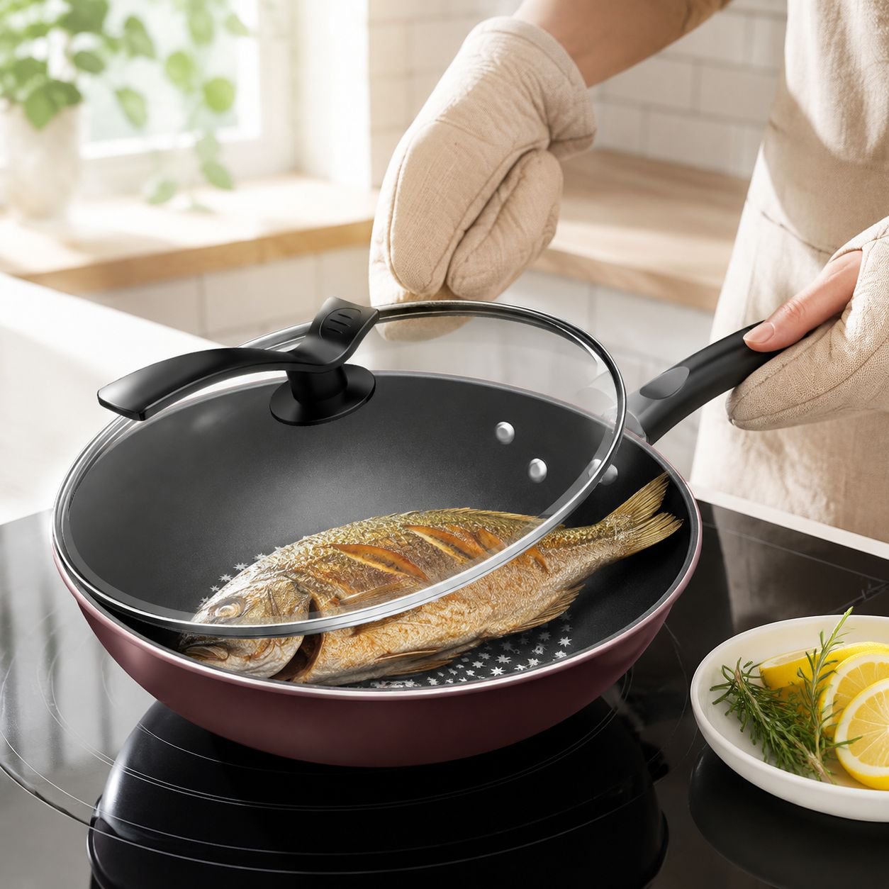 SL Diamond Seal Star Wok-Antihaftpfanne