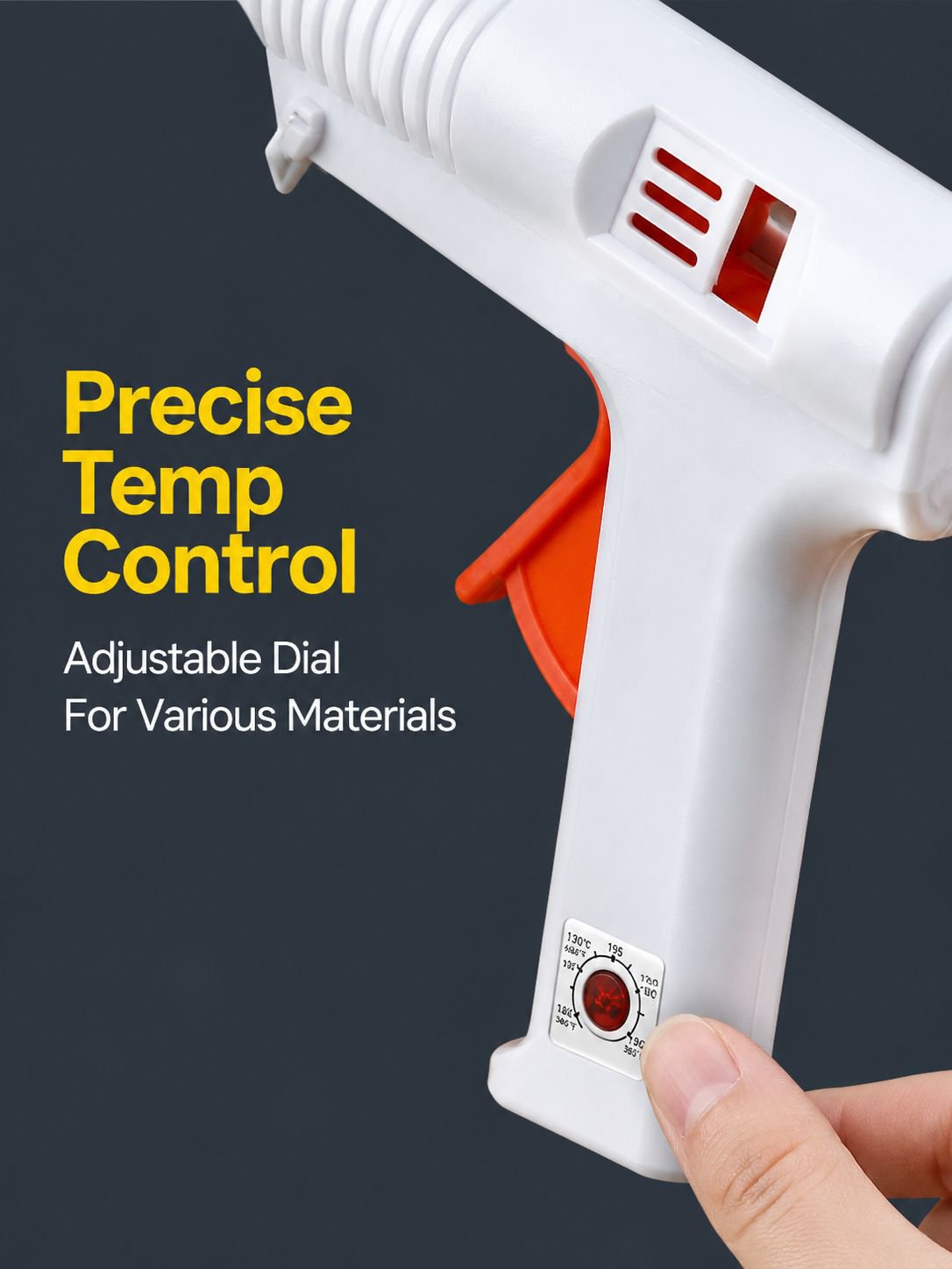 120W Hot Melt Glue Gun Adjustable Temperature for Household Handmade and Industrial Use