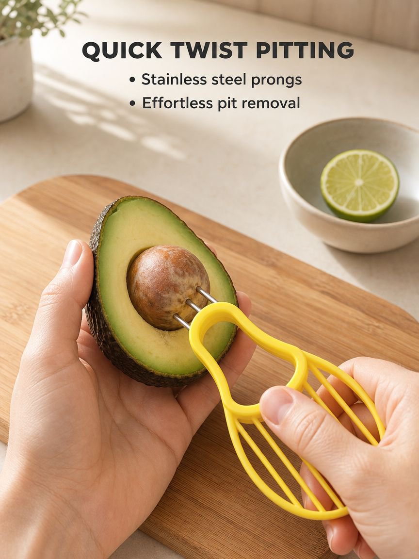 Avocado tool peeling avocado skin smoothly