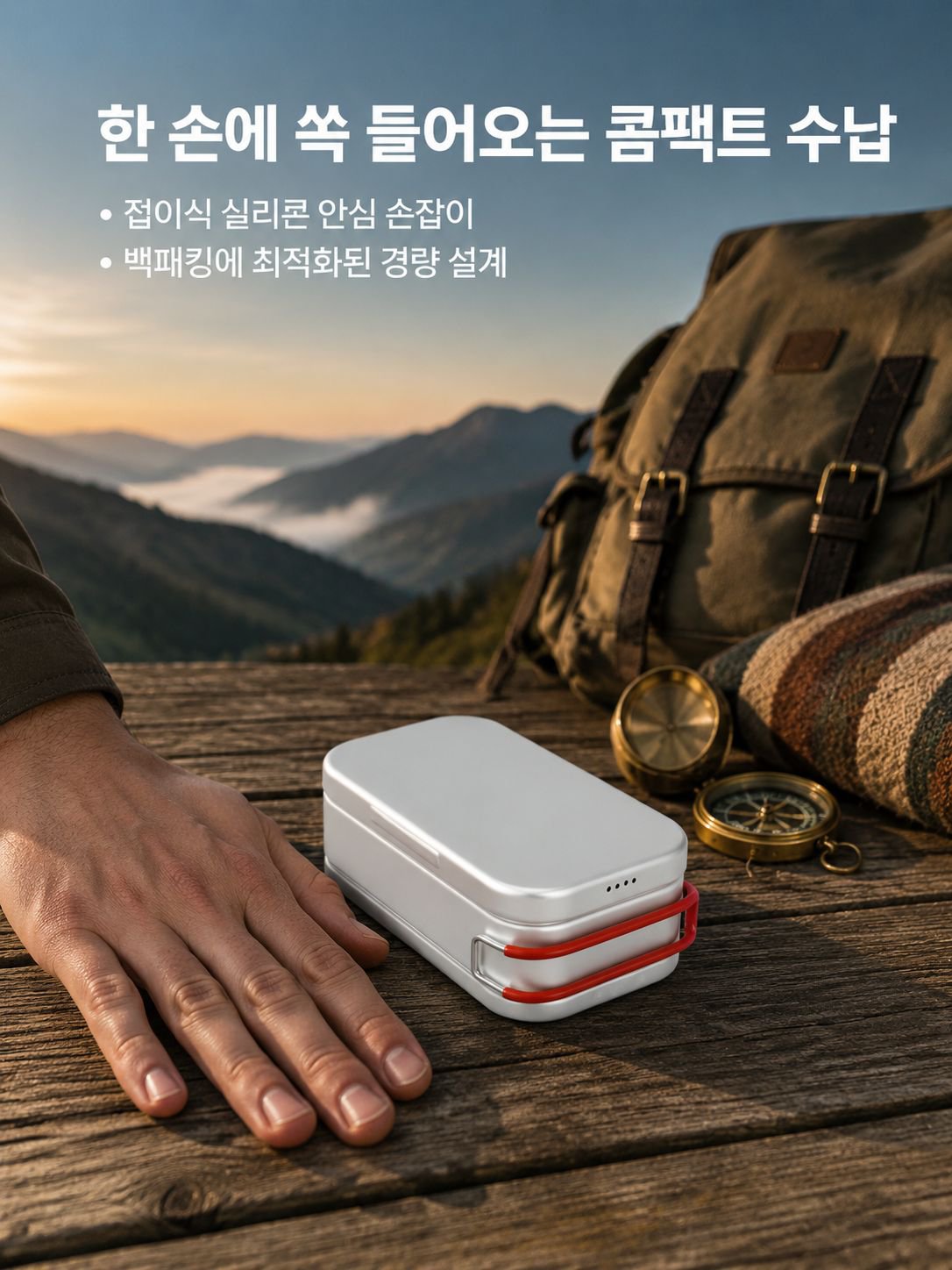 캠핑용 다기능 알루미늄 도시락통