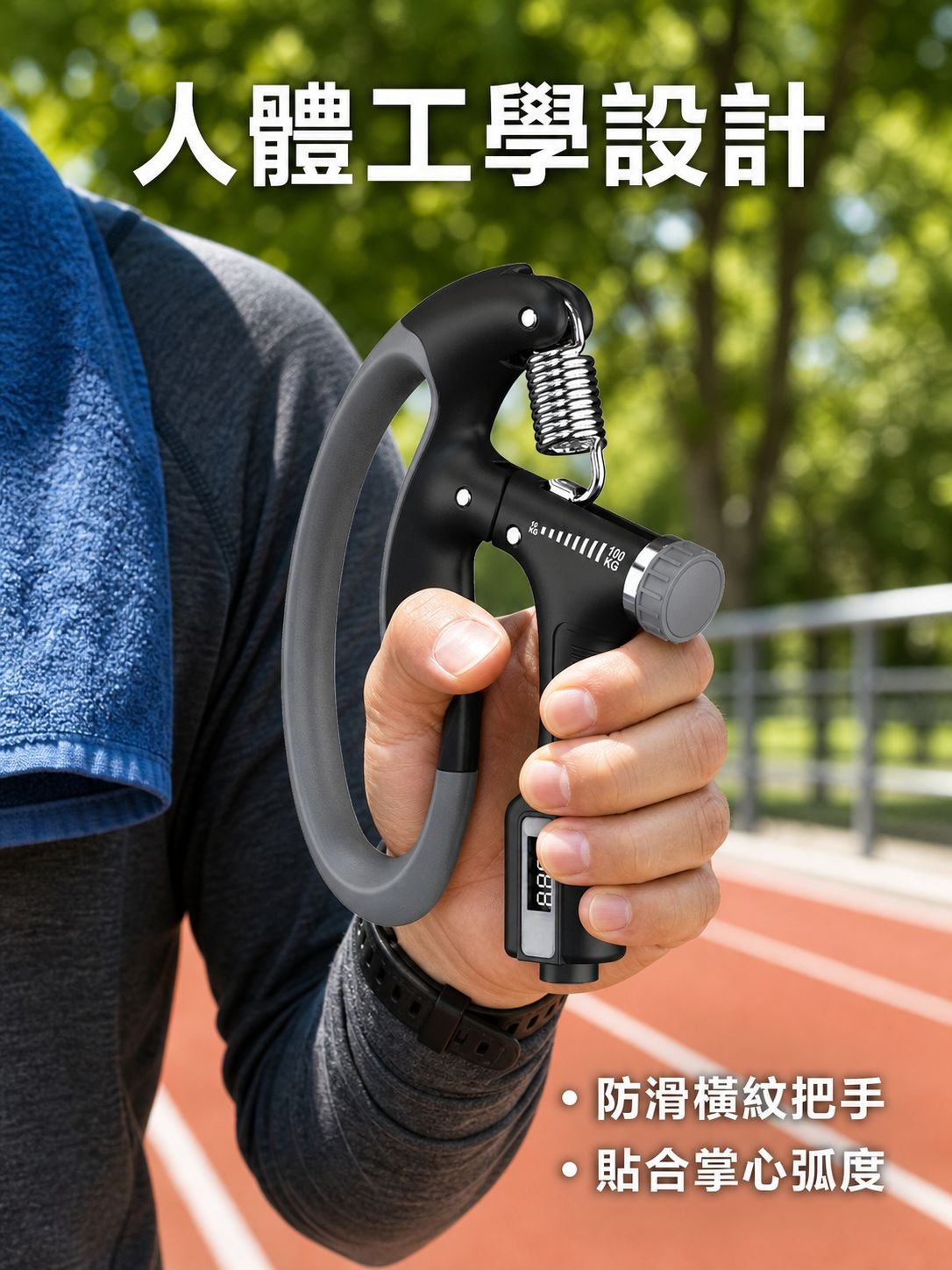 可調節防滑電子手柄健身器