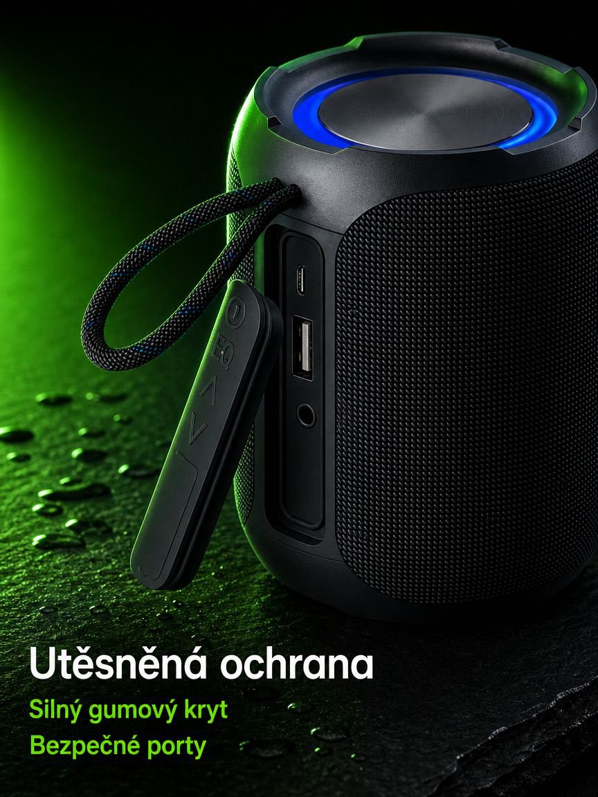 Odolný reproduktor vhodný na cestování