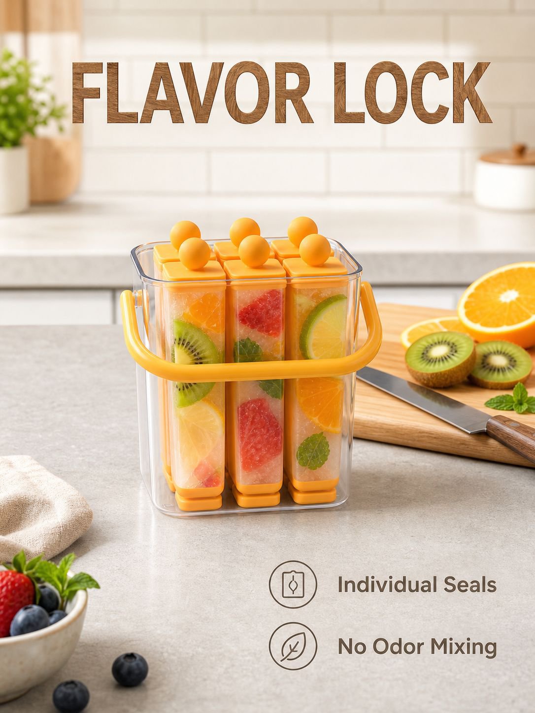 Large Homemade Ice Stick Tray for Household Use