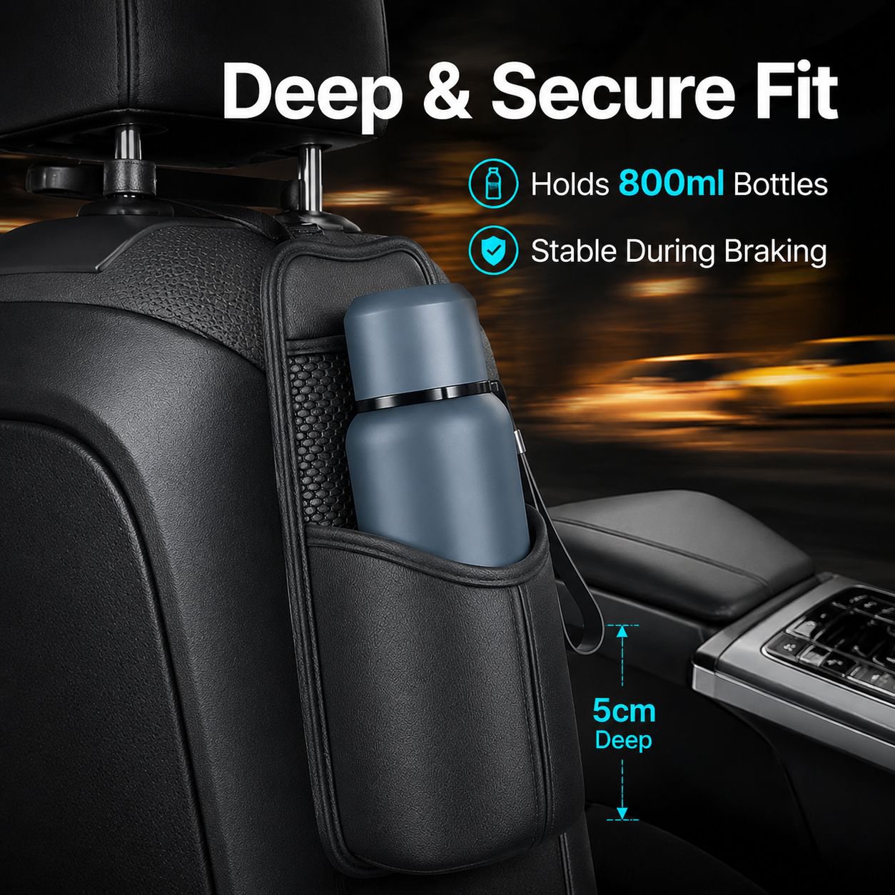 Car Seat Thermos Cup Storage Organizer