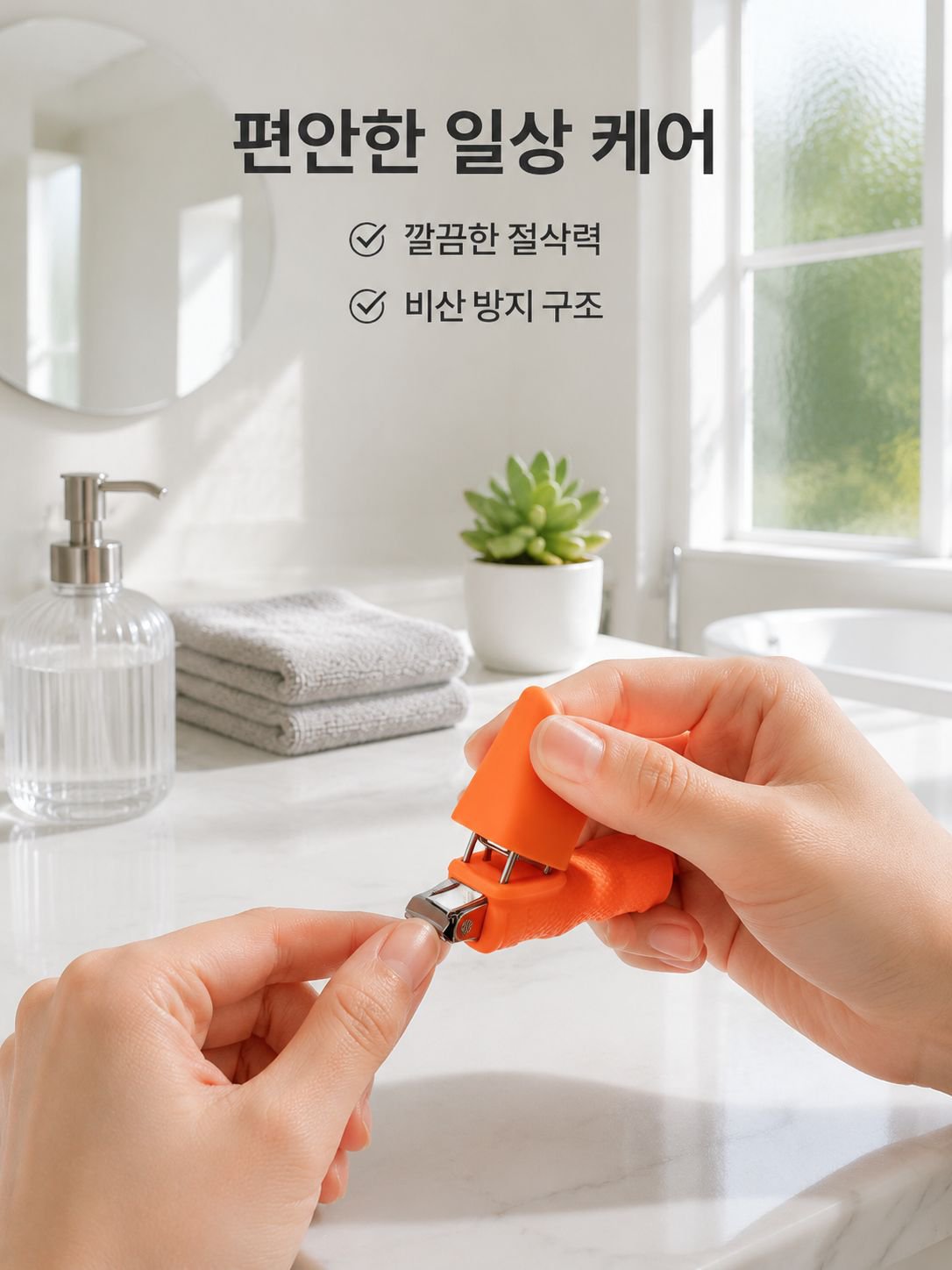 빅 오픈 네일 나이프 빗살 네일 니퍼 비산 방지 손톱깎이 뾰족한 손톱깎이