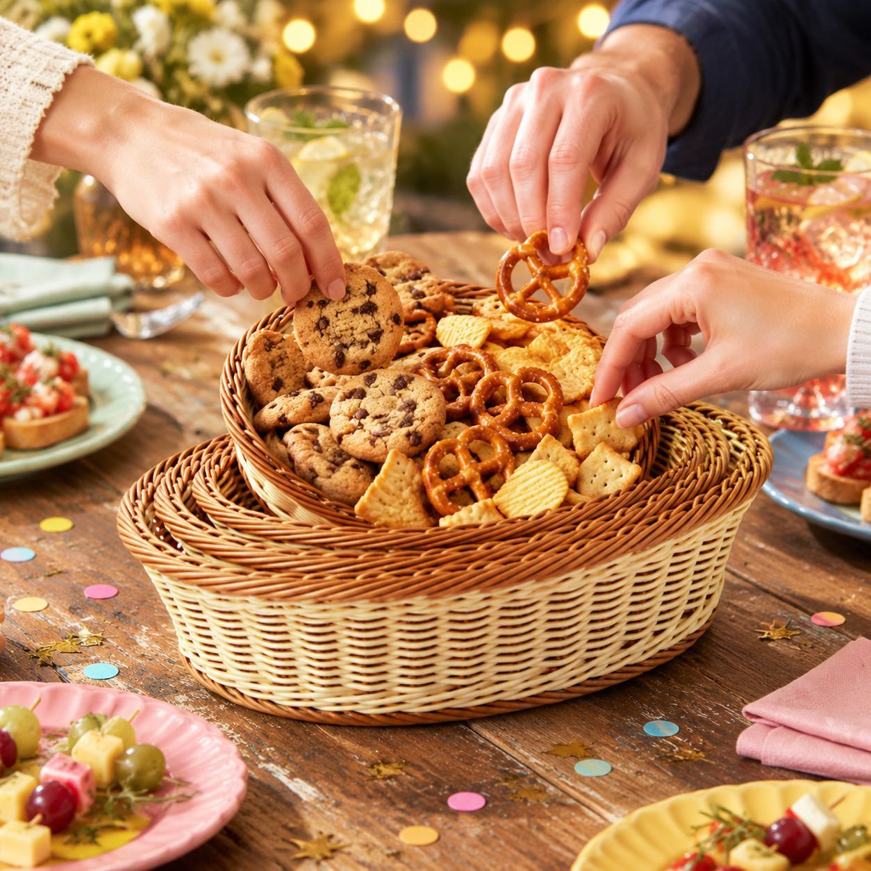 Imitation Rattan Bread Basket