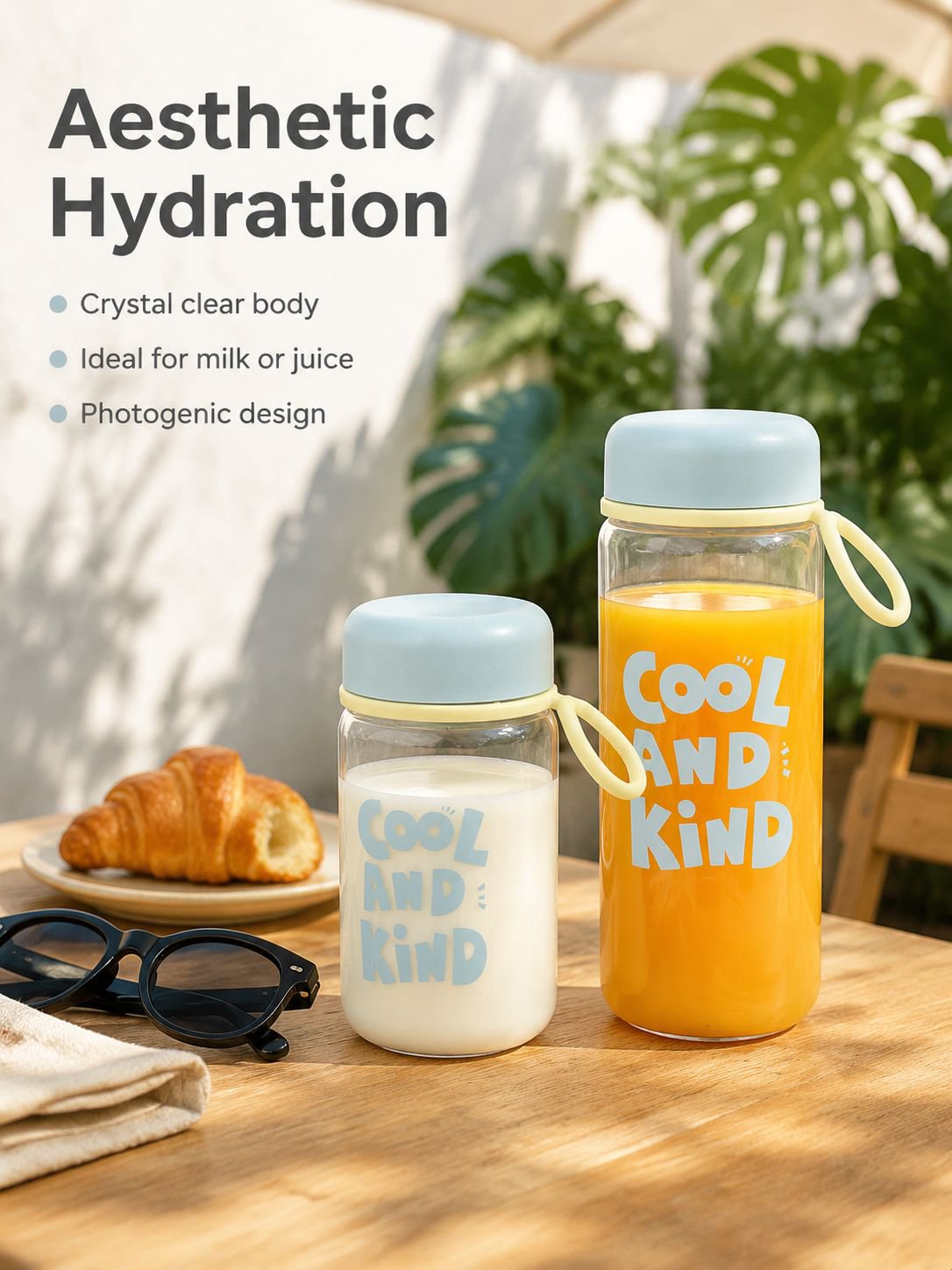Portable heat-resistant water cup for everyday hydration