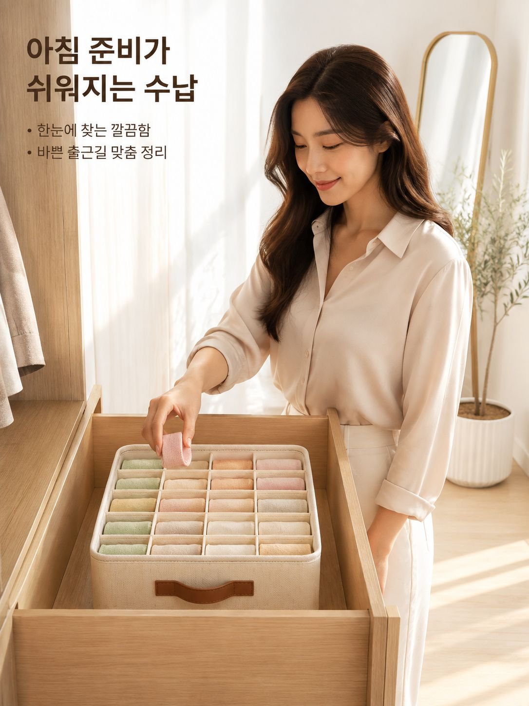 휴대용 접이식 정리함