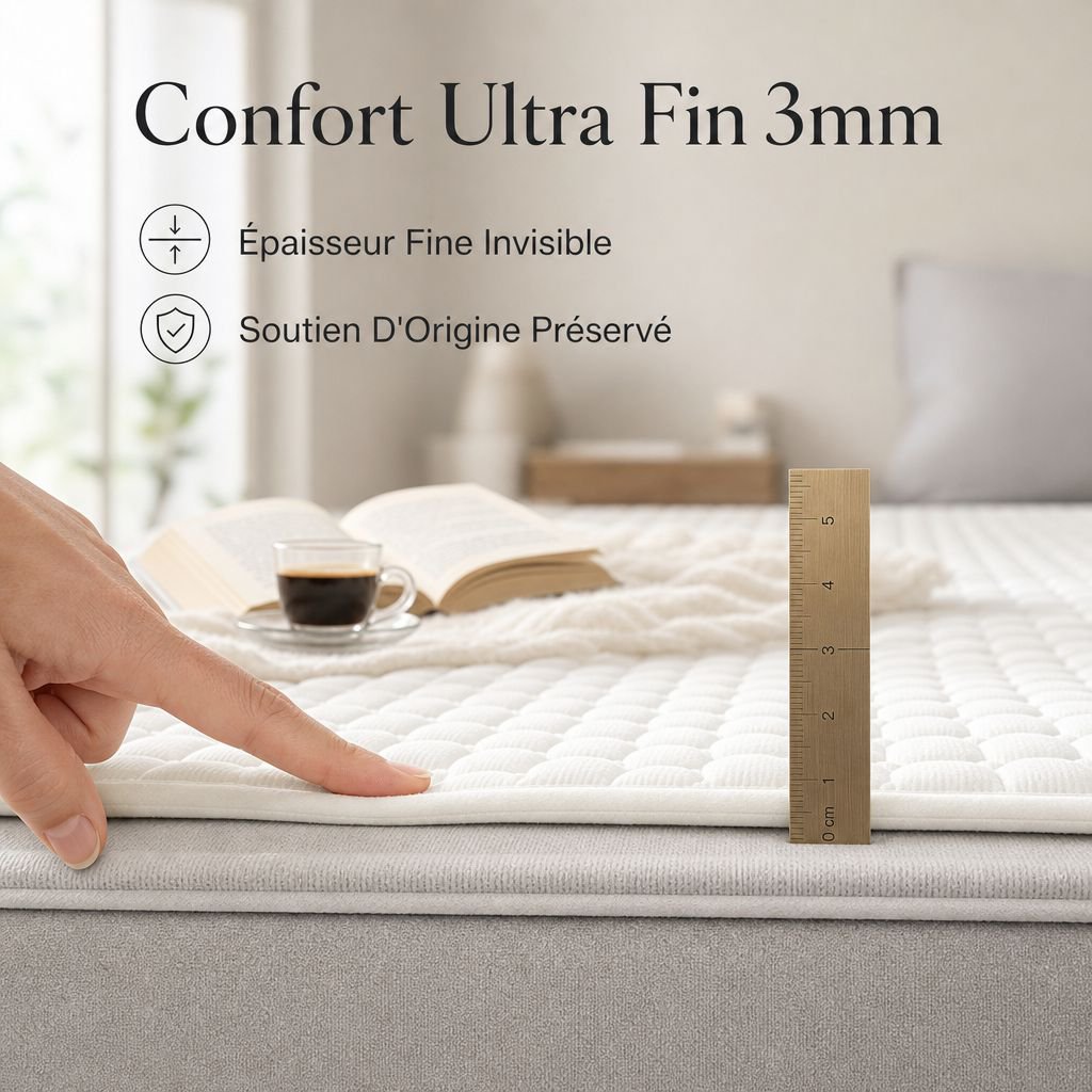 Protège-Matelas Imperméable Matelassé Fibre de Soja Alèse