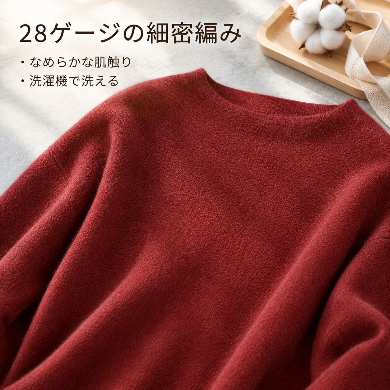 女性用軽量ロング・アシンメトリー・バットウィングスリーブ・セーター